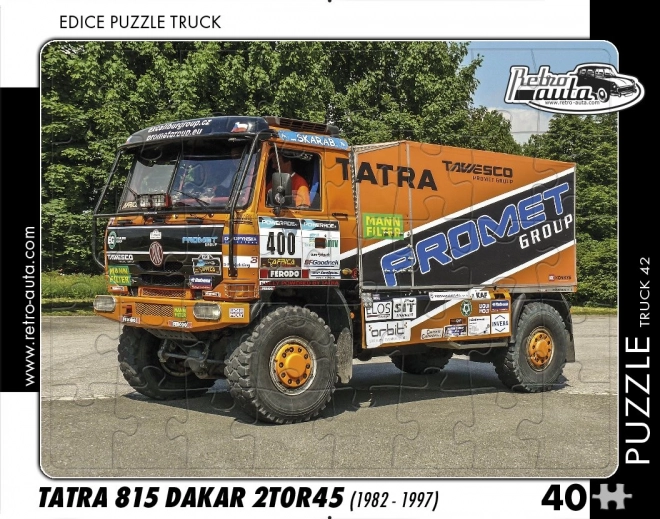 Retroauta puzzle Tatra 815 Dakar