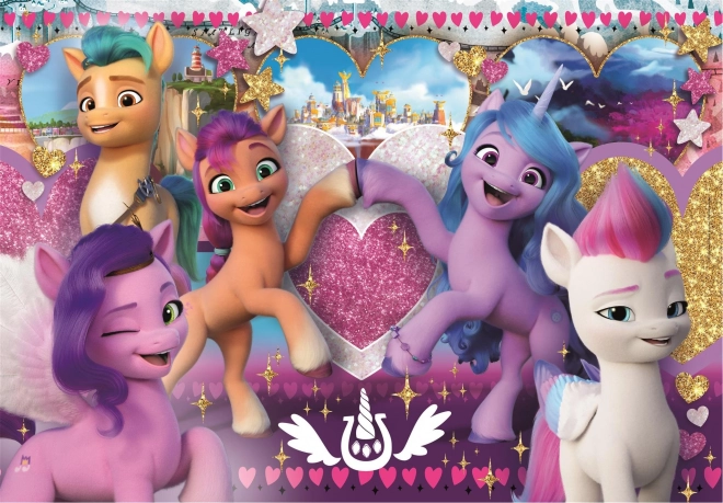 CLEMENTONI Puzzle My Little Pony: Láskyplní poníci MAXI 104 dílků