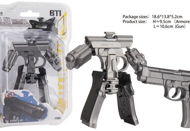 Robot pistole kov 2v1 11 cm