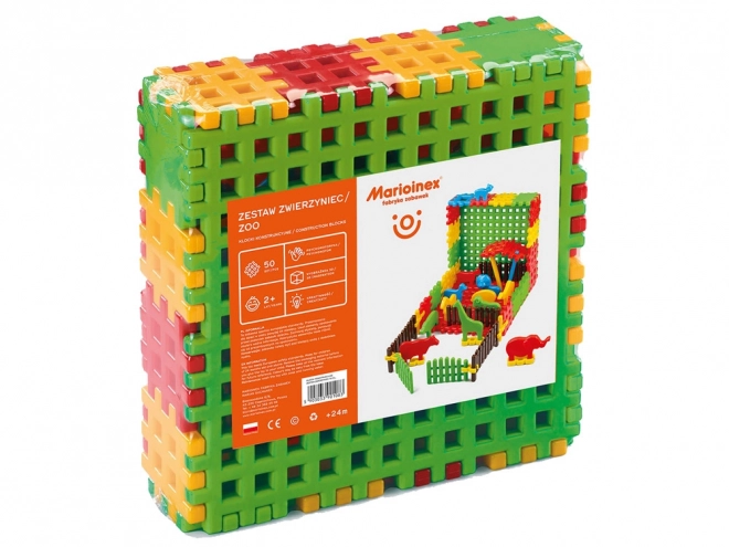 Konstruktivní kostky Waffle Marioinex zvěřinec ZOO