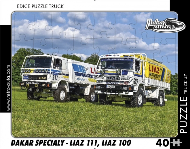 Retro auta puzzle Dakar speciály - LIAZ