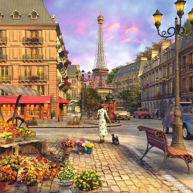 Puzzle 500 prvků Chůze v Paříži