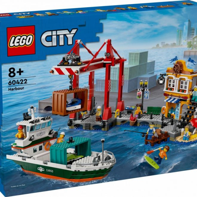 City cihly 60422 Přímořský přístav s nákladní lodí