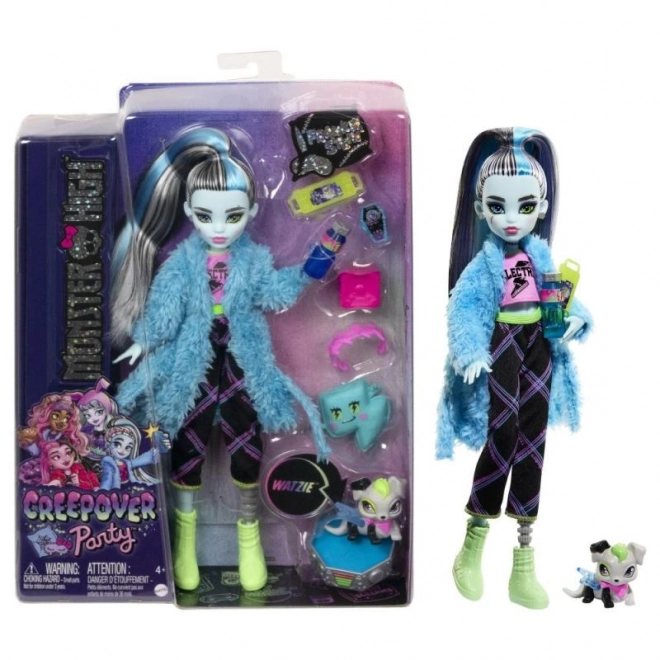 Panenka Monster High Pyžamová Párty Frankie Stein