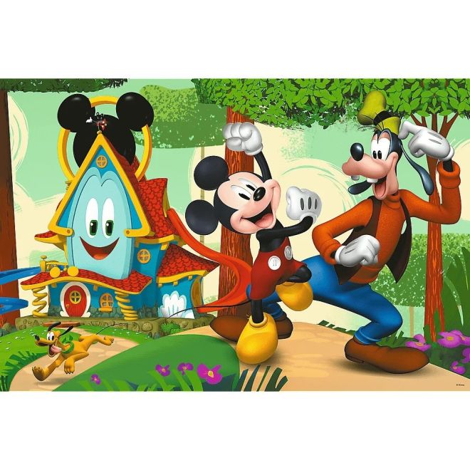 Puzzle 24 dílků SUPER MAXI Veselý domeček a přátelé, Mickey
