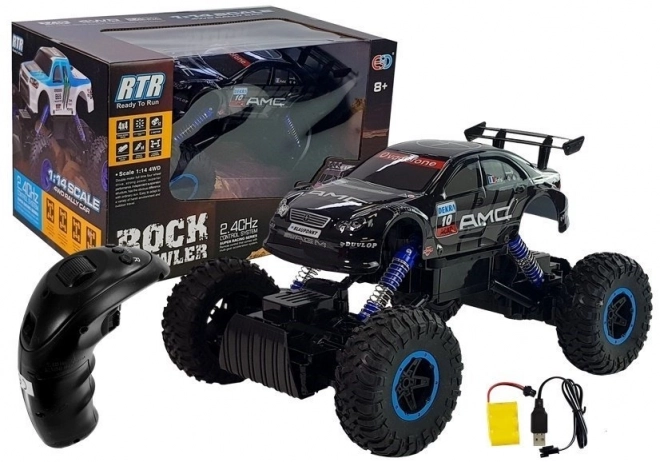 Dálkově ovládané R/C terénní auto 1:14 modré