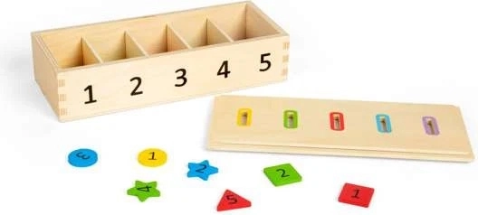 Bigjigs Toys třídění barev, tvarů a čísel