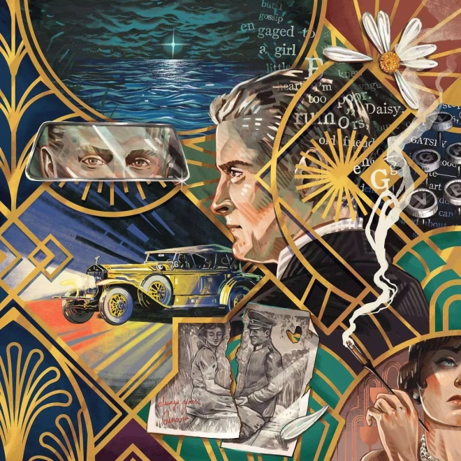 RAVENSBURGER Čtvercové puzzle Art & Soul: Velký Gatsby 750 dílků