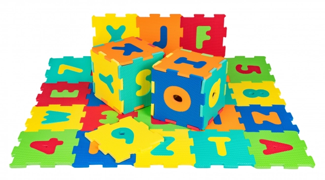 Mega puzzle podložka Čísla a písmena