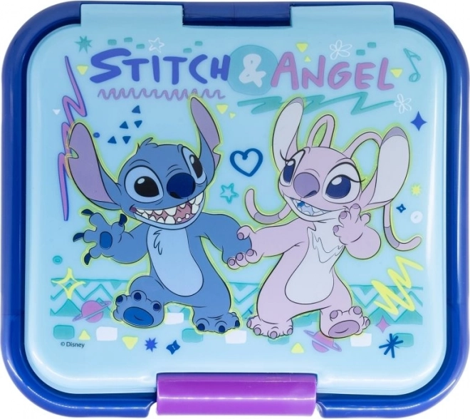 Svačinová krabička Stitch s třemi přihrádkami