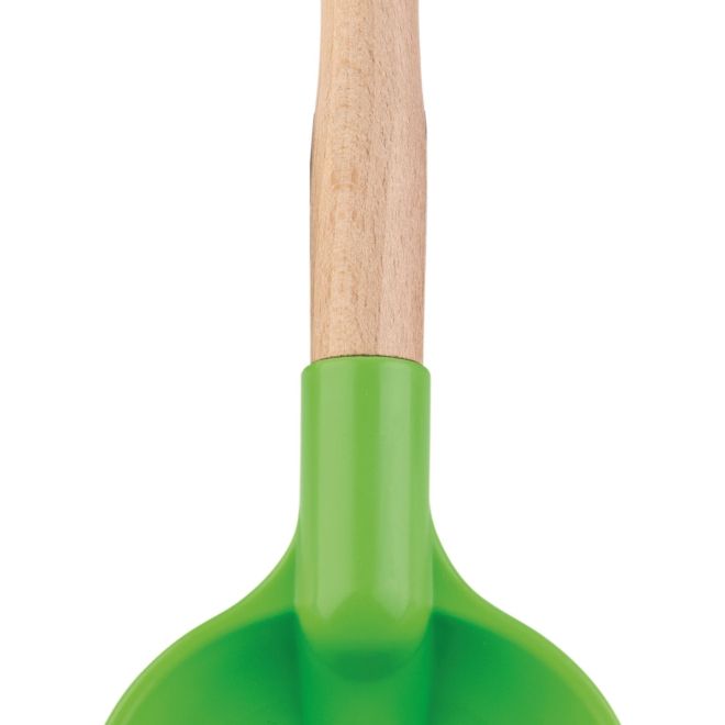 Androni Lopata s dřevěnou násadou - délka 34 cm, zelená
