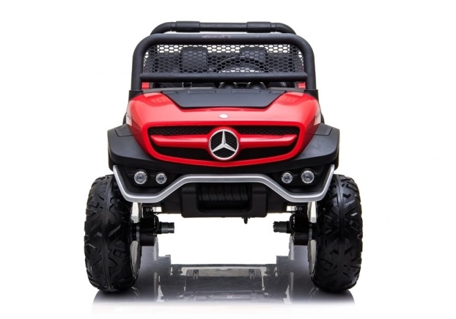 Mercedes Unimog Červený vůz na baterie