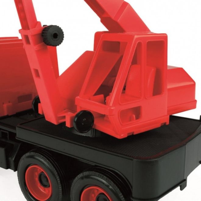 Červený jeřáb Middle Truck 38 cm v krabici