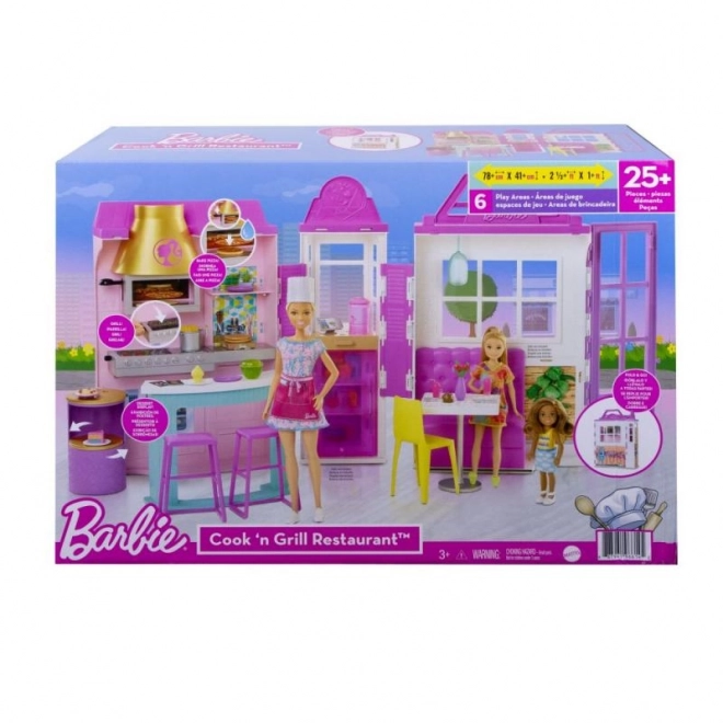 Barbie restaurace herní set