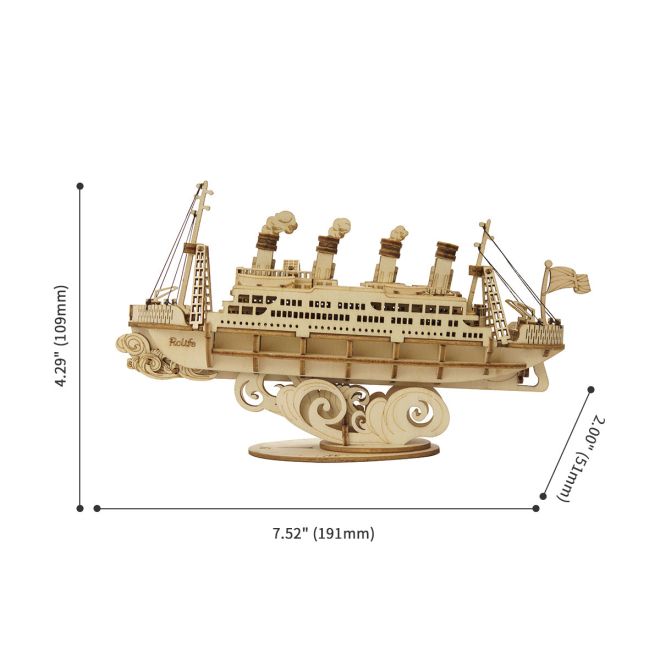 Výletní loď - 3D dřevěná stavebnice