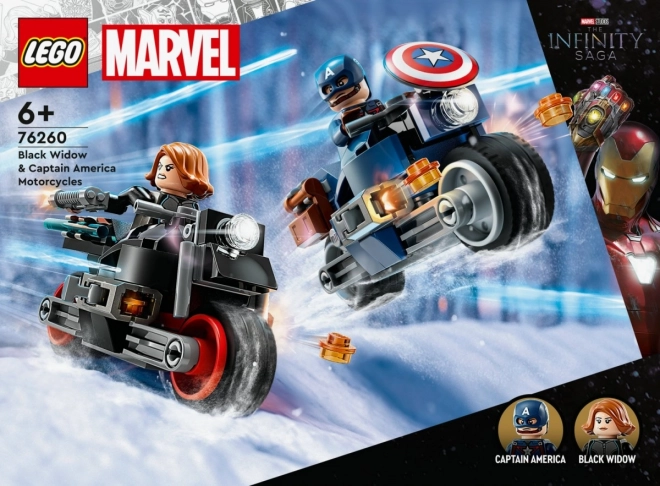 LEGO Super Heroes 76260 Black Widow a Captain America na motorkách