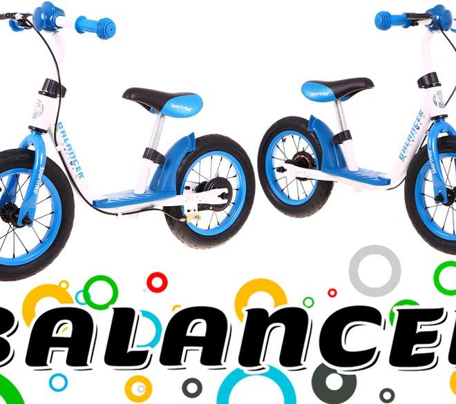 Dětské krosové kolo SporTrike Balancer Blue První kolo, na kterém se naučíte jezdit
