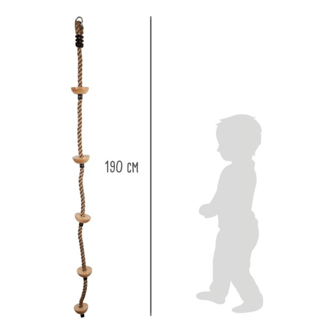 Small Foot Dětské šplhací lano s nášlapnými body