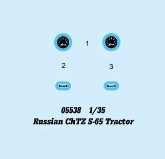 Trumpeter plastový model Ruský traktor ChTZ S-65