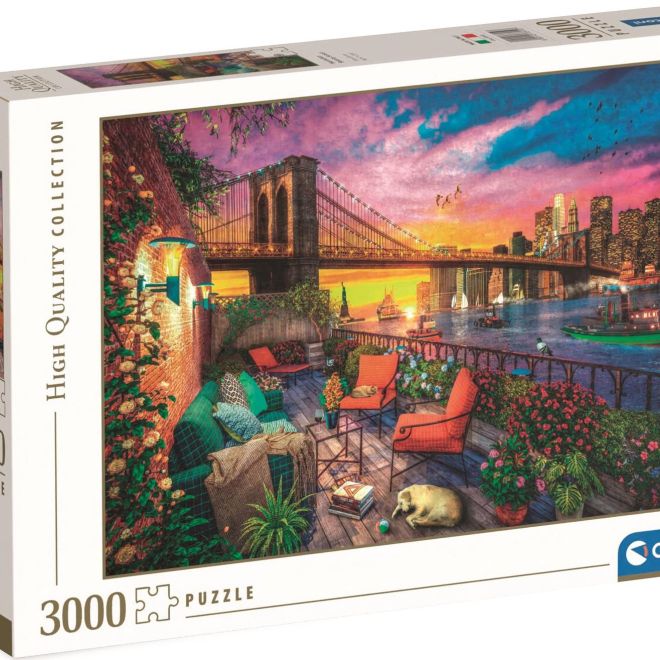 CLEMENTONI Puzzle Západ slunce nad Manhattanem 3000 dílků