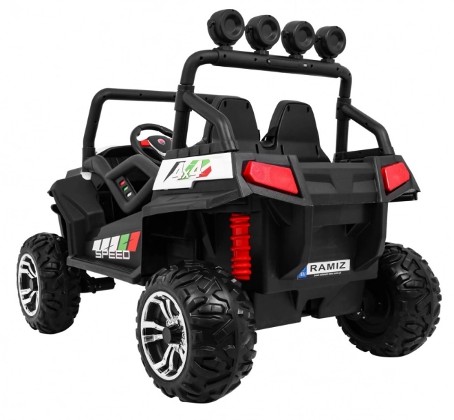 Dětská terénní buggy Grand Lift Bílá + pohon 4x4 + dálkové ovládání + nosič zavazadel + rádio MP3 + LED dioda