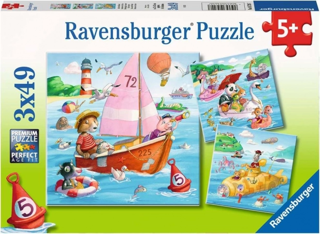 Puzzle Zvířátka a vodní plavidla od Ravensburger