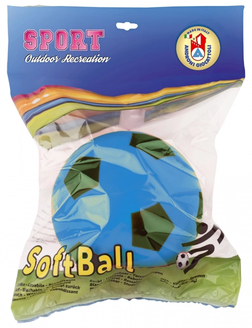 Androni Soft míč - průměr 20 cm, modrý