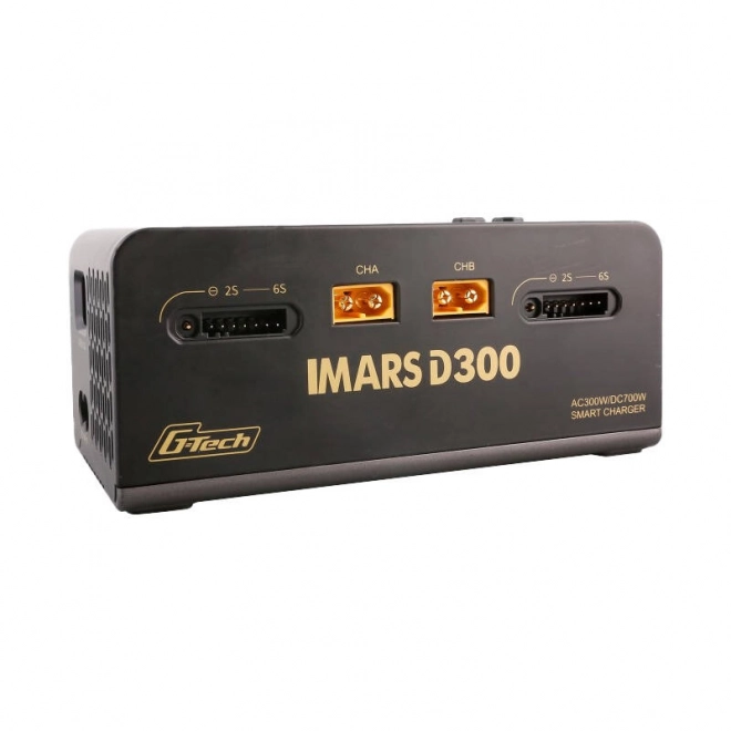 Gens Ace IMARS D300 G-Tech Channel AC/DC 300W/700W RC nabíječka baterií-EU černá