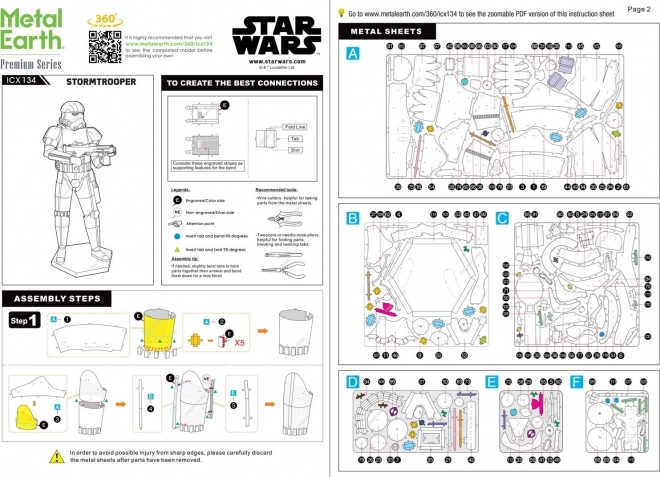 METAL EARTH 3D puzzle Star Wars: Stormtrooper (ICONX)