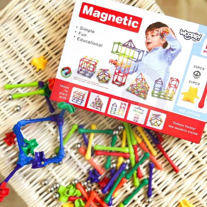 Magnetická stavebnice Woopie 110 dílků