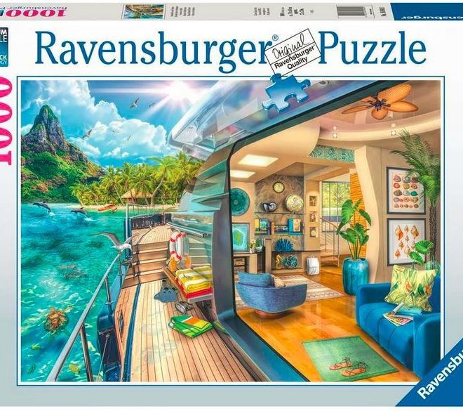 2D puzzle 1000 prvků: Plavba do tropů