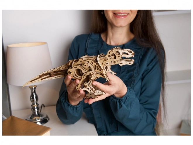 Ugears 3D dřevěné mechanické puzzle Tyrannosaurus Rex