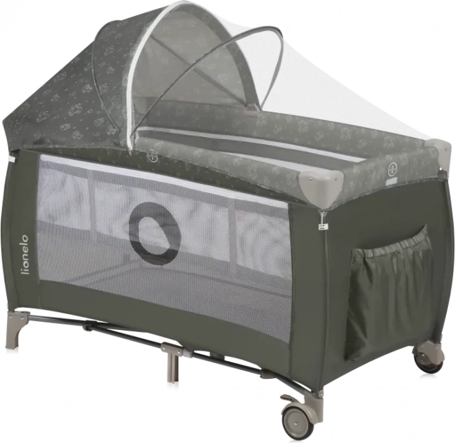 Cestovní postýlka Lionelo Sven Plus Beige Olive