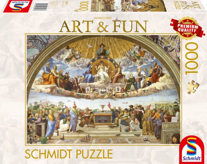 Puzzle Schmidt Art&Fun: Disputace o Svátosti oltářní 1000 dílků