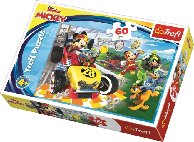 TREFL Puzzle Mickey a závodníci 60 dílků