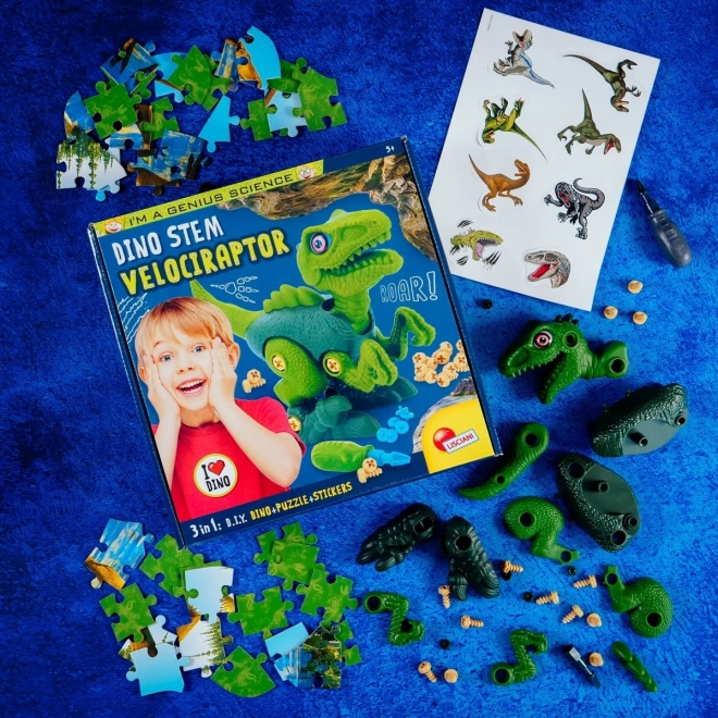 Stavebnice I'm A Genius Dino Stem - Velociraptor