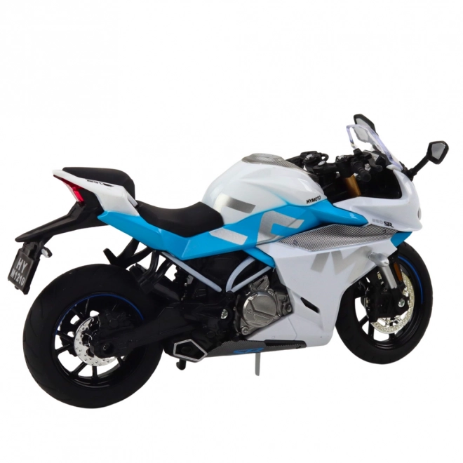 Sportovní kovový motocykl se světly a zvuky 1:12