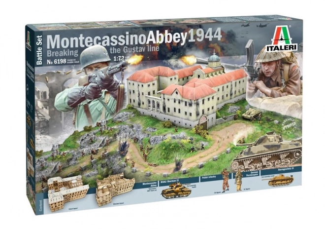 Překližkový model opatství Montecassino 1944 Breaking the Gus