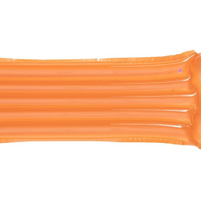Nafukovací lehátko, průhledné, 183 x 76 cm – oranžová
