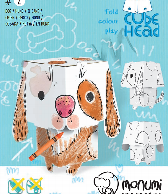 "Pes" 3D omalovánky-kompozice pro děti