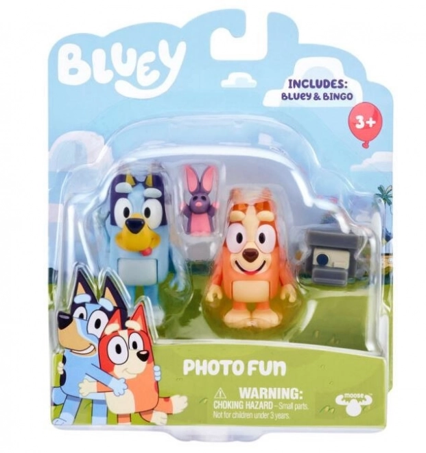 Bluey 2pak sada figurek hraje si s fotografem