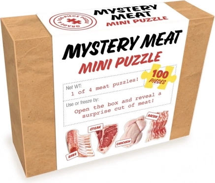 Mini puzzle překvapení Maso 100 dílků