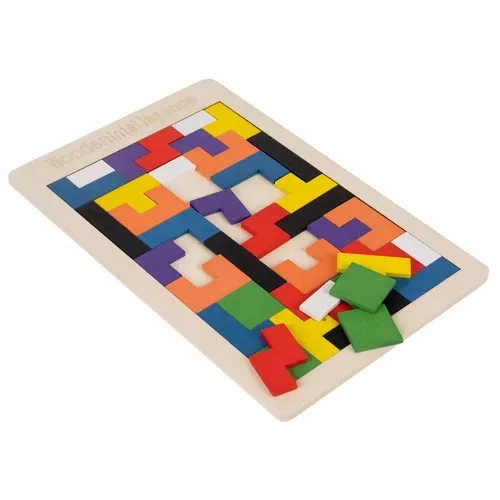 Dřevěné puzzle/ tetris Kruzzel 22667