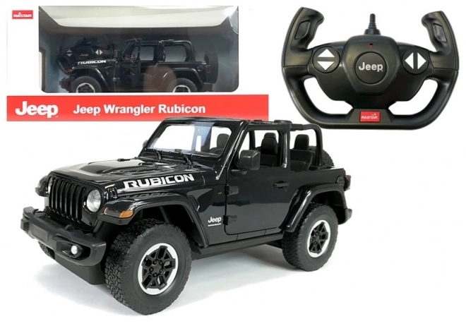 Auto R/C Jeep Wrangler Rubicon 1:14 Rastar Black