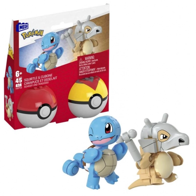 Mega Pokémon kostky 45 kusů Squirtle a Cubone