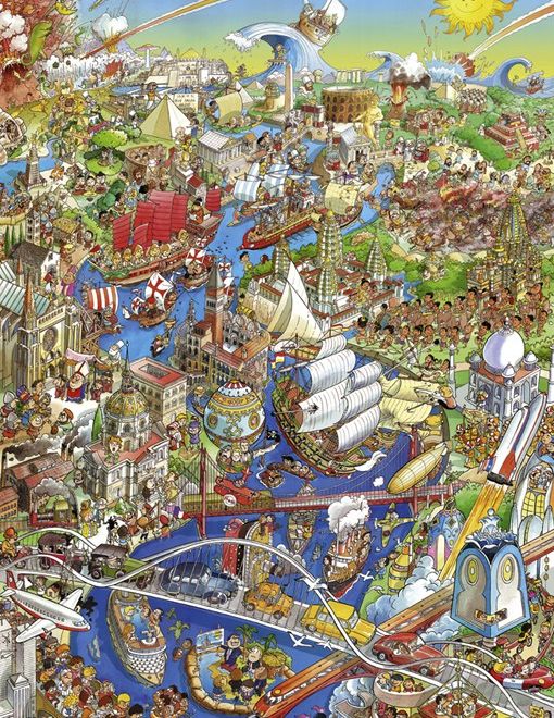 Puzzle 1500 prvků - Řeka historie