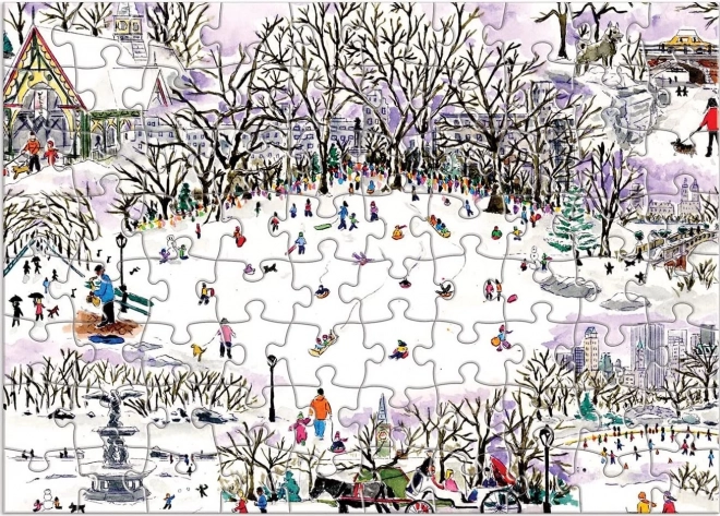Adventní kalendář puzzle 12 vánočních dnů