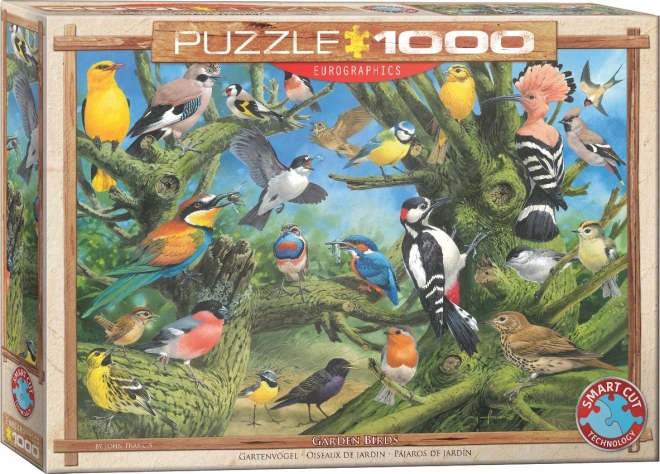 EUROGRAPHICS Puzzle Ptáci v zahradě 1000 dílků