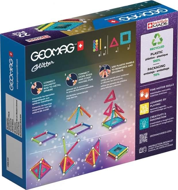 Geomag Glitter 22 dílků