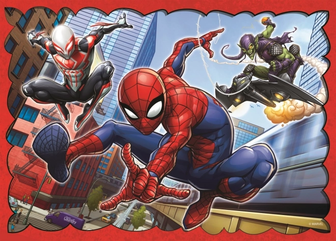 Puzzle 4v1 Hrdinný Spider-Man